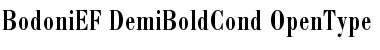 BodoniEF DemiBoldCond Font