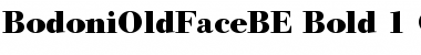 Bodoni Old Face BE Bold Font