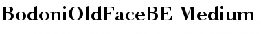 Bodoni Old Face BE Medium Font