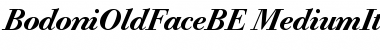 Bodoni Old Face BE Medium Italic Font