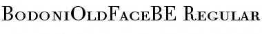 Bodoni Old Face BE Font
