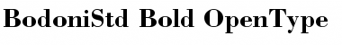 Bodoni Std Bold Font