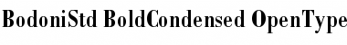 Bodoni Std Bold Condensed Font