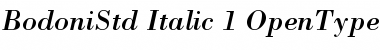 Bodoni Std Italic Font