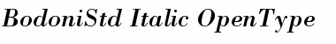 Bodoni Std Italic Font