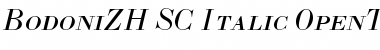 BodoniZH-SC-Italic Regular Font