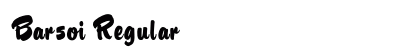 Barsoi Regular (OpenType) Font Preview Barsoi Regular (OpenType) Font Preview