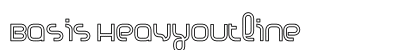 Basis HeavyOutline Font Basis HeavyOutline Font Preview