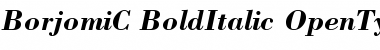 BorjomiC Bold Italic Font