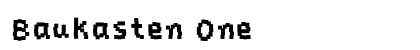 Baukasten One Font Baukasten One Font Preview
