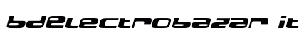 BDElectrobazar Italic Font BDElectrobazar Italic Font Preview