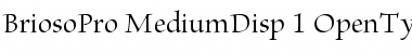 Brioso Pro Medium Display Font