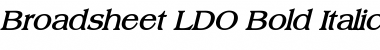 Broadsheet LDO Bold Italic