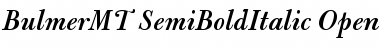 Bulmer MT Semi Bold Italic