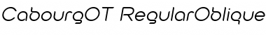 Cabourg OT RegularOblique Font