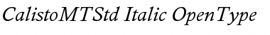 Calisto MT Std Italic Font