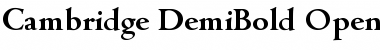 Download Cambridge-DemiBold Font