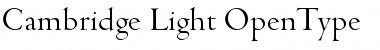 Download Cambridge-Light Font