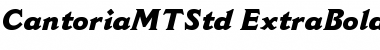 Cantoria MT Std Extra Bold Italic Font