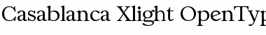 Download Casablanca-Xlight Font
