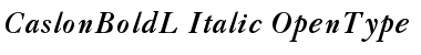 Download CaslonBoldL-Italic Font