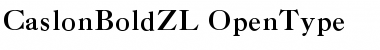 CaslonBoldZL Regular Font