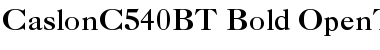 CaslonC 540 BT Bold Font