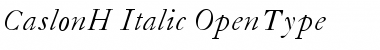 CaslonH-Italic Regular Font