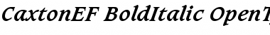 CaxtonEF BoldItalic Font