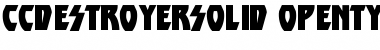 Download CCDestroyerSolid Font
