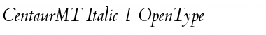 Centaur MT Italic Font