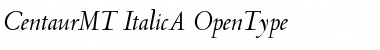 Centaur MT Italic A Font