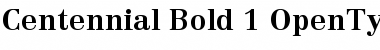 Linotype Centennial 75 Bold Font