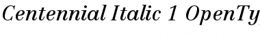 Linotype Centennial 56 Italic Font