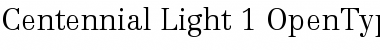 Linotype Centennial 45 Light