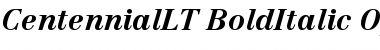 Linotype Centennial LT 76 Bold Italic Font