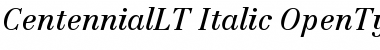 Linotype Centennial LT 56 Italic Font