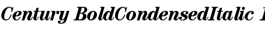 ITC Century Bold Condensed Italic Font
