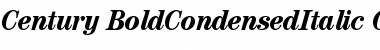 ITC Century Bold Condensed Italic Font