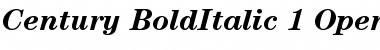 ITC Century Bold Italic Font