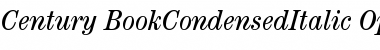 ITC Century Book Condensed Italic Font