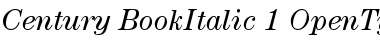 ITC Century Book Italic Font