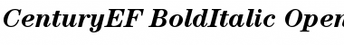 CenturyEF-BoldItalic Regular Font