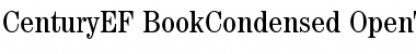 CenturyEF-BookCondensed Regular Font