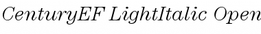 CenturyEF-LightItalic Regular Font