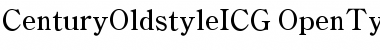 Century OldstyleICG Font