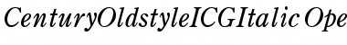 Century OldstyleICGItalic Font