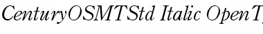 Century OS MT Std Italic Font
