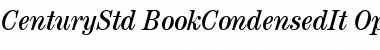 ITC Century Std Book Condensed Italic Font