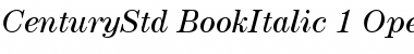 ITC Century Std Book Italic Font